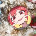 K-Kasane Teto Badge On Backpack Accessories Manga Icons Pins Round Cartoon Brooches For Clothes Bag Decor s.