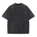 Washed T-Shirt 230G 100Cotton Solid Oversized Loose Fitness Mens Tee Tops Dropped Shoulders Short Sleeve Gym Bodybuilding Shirts. 
