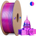 Multicolor 3D Printer Filament,Dual/Tri Color 1.75mm PLA Silk Shiny Printing Filament,250g(0.55lbs) Fit Most FDM 3D Printer. 