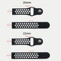 Silicone 22mm 20mm Band For Amazfit GTS 4 3 2 2e 4Mini GTR 4 3 3 Pro GTR2 Sport Bracelet For Amazfit Bip Strap Galaxy Watch 6 5. 