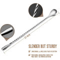 Stainless Steel Measuring Cup with Mixing Spoon Cocktail Jigger Measuring 2.5 Oz /5 Tbsp /75 Ml Liquor Shot Set Bar Accessories.