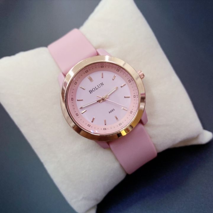 Bolun brand watches 100% authentic brand silicone strap good for ladies