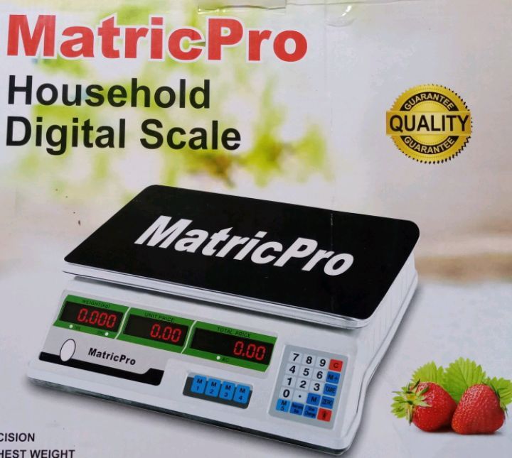 35 kg Original Digital Electronic Matric pro Household digital scale Price Computing Scale DY3208 Compact Kitchen Scale - LCD Precision Weighing Scales - 1g Gram Minimum Capacity Weight Machine - Smart Multifunction Food Scale