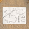 YOMDID 1pc Adorable Pig Sewing Quilting Soft Template DIY Pig Pattern PET Quilting Template, Pattern Transfer Tool.