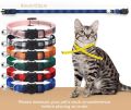 Cat Kitten Collar Breakaway with Bell Quick Release Safe Buckle Adjustable Cat Kitten Collar. 