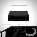 Black Photography Backdrop 7×14 FT – High Density Polyester Studio Background Cloth for Portrait,YouTube Video & Photoshoot.