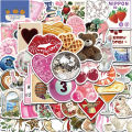 50PCS Aesthetic Pinterest Sticker Decoration Fashion Harajuku Laptop Luggage Creative Wall Bar Decor Streetwear Creative Sticker. 