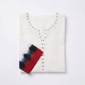White Cotton Pure Tie Dye Kurti For Women. 