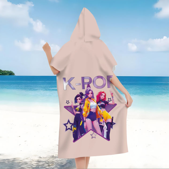 1PC%20%20Girl%20Group%20Hooded%20Bath%20Robe%20for%20Kids%20&%20Adults,%20Microfiber%20Quick%20Dry%20Beach%20Towel,%20Anime%20Cartoon%20Print%20for%20Pool%20Bath%20-%20Image%205