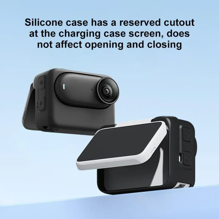 PULUZ%20Silicone%20Protective%20Case%20For%20Insta360%20GO%203S%20Cover%20with%20Lens%20Cap%20&%20Strap%20Protective%20Case%20Camera%20Accessories%20-%20Image%204