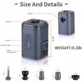 Electric Air Pump Portable Mini Wireless Air Compressor&mattress Pump  Inflator/Deflator, Air Beds Boat Vacuum Pump Bags Clothes. 