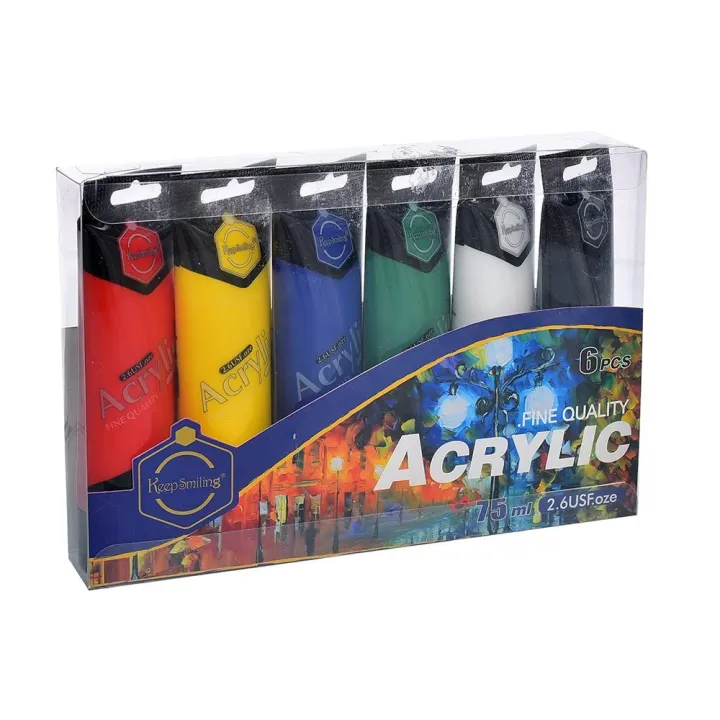 Keep%20smiling%20Fine%20quality%20Acrylic%20Color%2076ml%206pc%20-%20Image%202