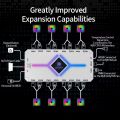 UPSIREN U-H8 V2 Chassis fan HUB, SATA power supply/magnetic suction/ARGB/PWM 9-port 2-in-1/with controller. 