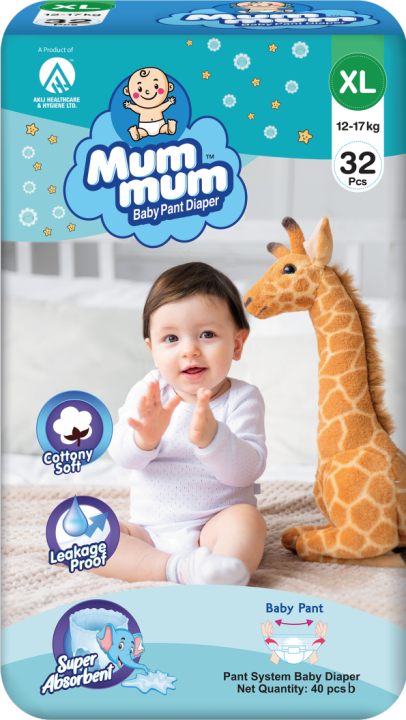 Mum Mum Baby Diaper Pant XL 32 12-17 KG