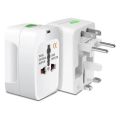 Universal Travel AC Adaptor All in One UK/ US/AU/EU/CA Multi Plug - White. 