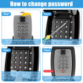 Key Lock Box Wall-Mount Secret Code Security Key Safe Secret Organizer Box No Key Home Office Weatherproof Safe Key Keeper NEW. 