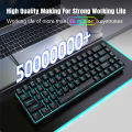 Backlit 68 Key Mechanical Keyboard Dual-Color Keycaps USB-C Detachable - Ideal for Gaming Office Home Easy Storage. 