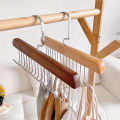 Wooden Sling Hanger Organizer with Multiple Hooks for Underwear Bras Vests Space-Saving Durable Storage Rack Hangers for Clothes. 