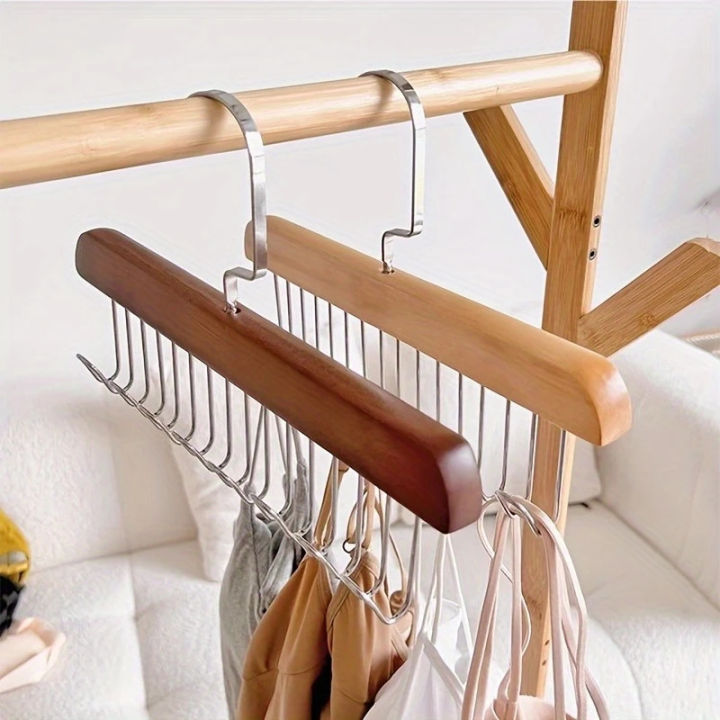 Wooden%20Sling%20Hanger%20Organizer%20with%20Multiple%20Hooks%20for%20Underwear%20Bras%20Vests%20Space-Saving%20Durable%20Storage%20Rack%20Hangers%20for%20Clothes%20-%20Image%206