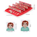 Guess Who I Am Puzzle Game Two Person Interactive Portable Tray Puzzle Board Game Suitable for Children. 