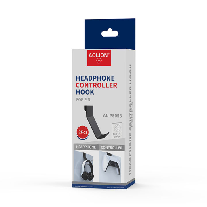 2pcs%20Sturdy%20Headphone%20Stand%20Game%20Controller%20Holder%20Easy%20Install%20Hook%20Hanger%20Space%20Save%20for%20PlayStation%205%20PS5%20Gaming%20Accessories%20-%20Image%205