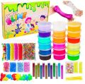 12 Slime pack & 6 Glitter bottle & Orbeez ball and Water Baloons / 1 Clay mitti pcs : 10 stick icecream Kids Learning Toys Box Not Included. 