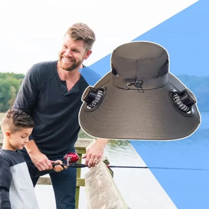 Solar%20Fan%20Sun%20Hat%20for%20Men%20Women%20Wide%20Brim%20Fishing%20Cap%20Waterproof%20Breathable%20Solar%20Outdoor%20Cooling%20Hat%20for%20Hiking%20Camping%20-%20Image%202