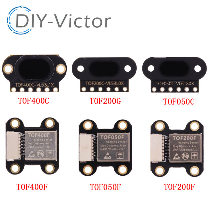VL6180X/VL53L0X/VL53L1X Time-of-Flight (ToF) Laser Ranging Sensor Built-in MCU Algorithm TOF050F/C TOF200F/C TOF400F/C IIC I2C