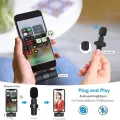 K8/K9 Wireless Collar Mic Wireless MIC Type C/Android/USB/AUX 3.5mm Mic K8/K9 Wireless Single/Double Microphone For Interview, Vlogging , Podcast. 