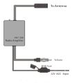 Auto Car Radio FM Antenna Signal Booster Amplifier ANT-208 Enhancer Device Android Player Antenna Signal Booster 12V FM/AM Car A. 
