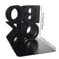 2Pcs/1Set BOOK Letter-shaped Metal Desktop Office Bookends Board Retractable Student Book Holder Retro Minimalist Book Rests. 