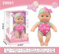 Reborn Baby Doll Realistic Silicone Vinyl Touching Imitation Baby Doll,Mini Silicone Baby Dolls Soft Body for Toddlers' Gift. 