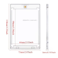 10pcs Card Case Holder 35pt Magnetic Card Holder for Trading Cards Hard Plastic Card Sleeves for MTG TCG Baseball Sports Cards.
