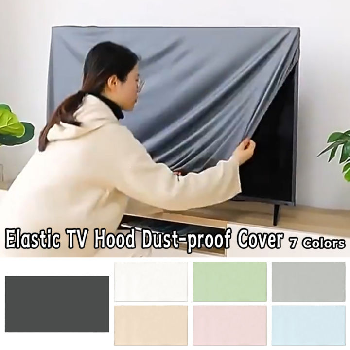 LCD%20TV%20Kap%20Stofkap%20Effen%20Kleur%20Elastische%20Televisie%20Decoratieve%20Cover%20Doek%20Universeel%20Voor%2032/42/46/55/69/76/85%20Inch%20Tv%20Covers%20-%20Image%202