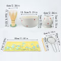2/4/5/6PCS/Set Japanese-style Matcha Bowl , Spoon, Tea Whisk, Sieve Mesh, Perfect  For Ceremony, Traditional Decoration. 