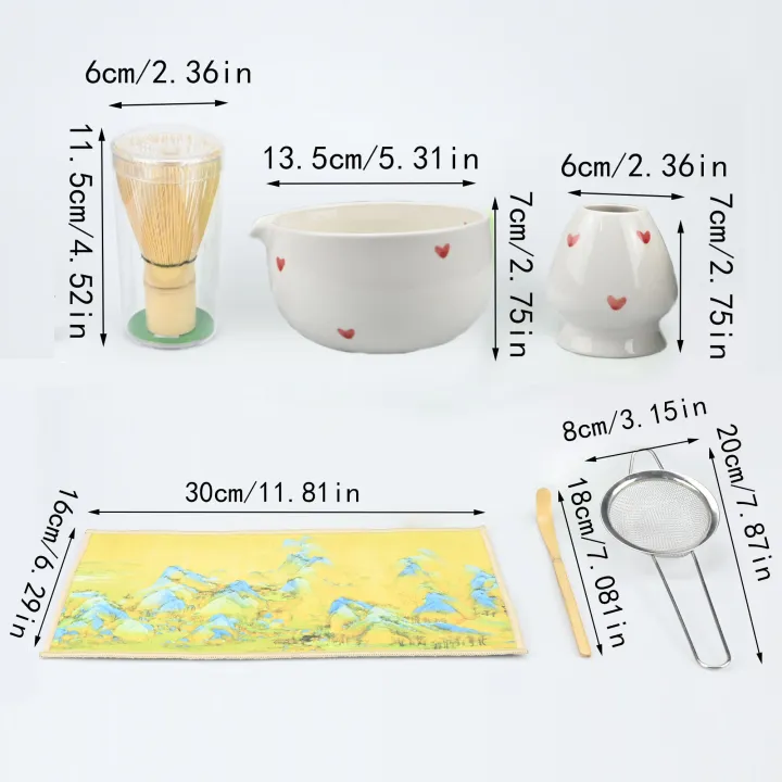 2/4/5/6PCS/Set%20Japanese-style%20Matcha%20Bowl%20,%20Spoon,%20Tea%20Whisk,%20Sieve%20Mesh,%20Perfect%20%20For%20Ceremony,%20Traditional%20Decoration%20-%20Image%206