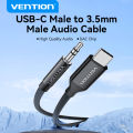 Vention USB C to 3.5mm Headphone Adapter DAC Chip Type C for iPhone 16 15 Pro Max MacBook  Gaming PC/PS5 Aux Cable. 