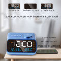 Mordern FM Radio LED Alarm Clock for Bedside Wake Up. Digital Table Calendar with Temperature Thermometer Humidity Hygrometer.. 