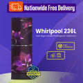 Whirlpool Official 236 Liter Floret Purple Fresh magic Pro Inverter Glass Door Refrigerator. 