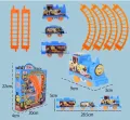 Battery operated children’s electric cute small Train stall toy children’s puzzle assemble. 