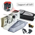 Mini Handy Money Counter Portable Cash Count Money Currency Counter Counting Machine Support All Bill with Leather Bag EU Plug. 