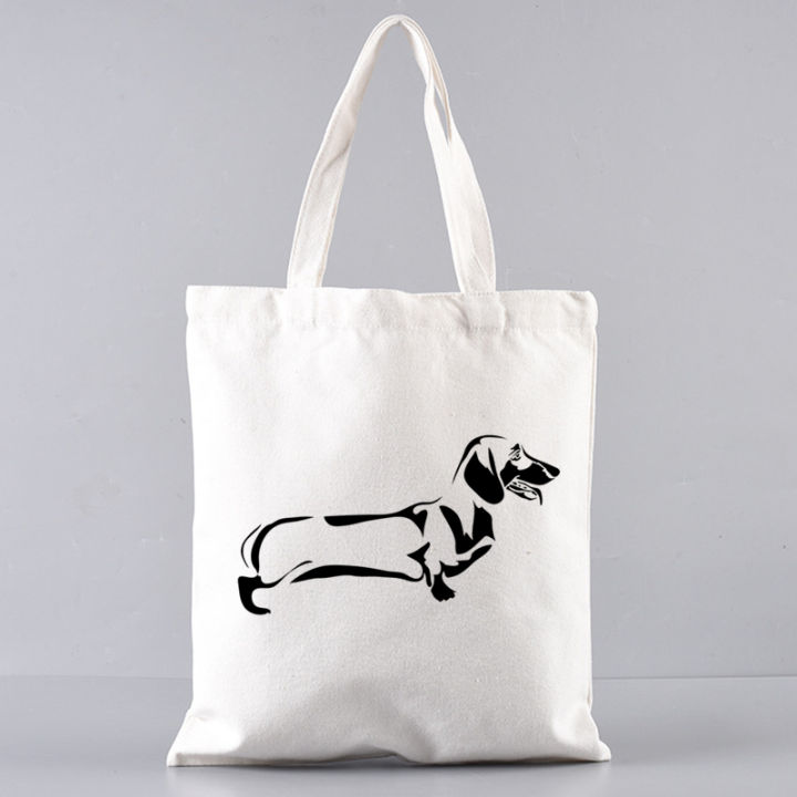 Dachshund%20%20Unisex%20Handbags%20Custom%20Canvas%20Tote%20Bag%20Print%20Daily%20Use%20Reusable%20Travel%20Casual%20Shopping%20Bag%20-%20Image%205