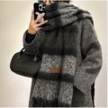 230*40cm Mallard Premium Winter Scarf Women 2025 New Korean Style Thick Warm Fashionable Neck Warmer Cold Weather Accessories.
