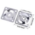 4PCS Furniture Leg Mounting Plates with Screws, M7 T-Plates Brackets for Sofa, Couch and Table Legs. 