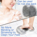 Shower Foot Scrubber Mat Back Washer Exfoliating Bath Wash Pad Wall Mounted Slip Suction Cups for Use in Cleaner Men and Women.