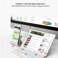 BOW Mini Folding Bluetooth Keyboard Wireless Keypad Support3 Devices With Stand Rechargeable Foldable Keyboard for Phone Tablet. 