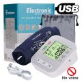 BP Sphygmomanometer English Voice Blood Pressure Monitor Upper Arm Automatic Tonometer Blood Pressure Meter LCD & Cuff Medical. 