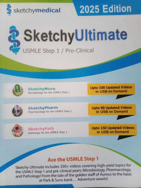Sketchy Ultimate USMLE Step 1 Pre Clinical / Sketchy Micro / Sketchy Pharma / Sketchy Path
