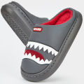 Pmoiste Cute Slippers For Men Embroider Cushion Platform House Shoes Durable Comfortable Warm Living Room Slip-on Winter Indoor. 