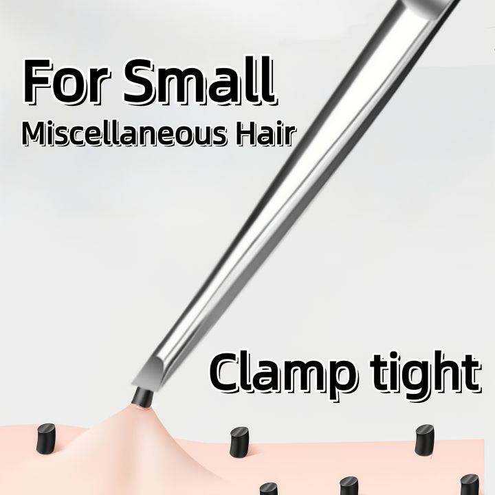 Stainless Steel Tweezers Tool Suitable for Eyebrow Eyelash Application Beard & Mustache Trimming False Eyebrow Applicator